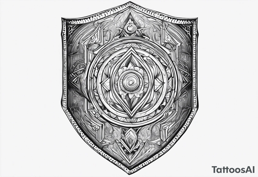 My tears ricochet shield tattoo idea