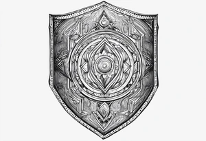 My tears ricochet shield tattoo idea