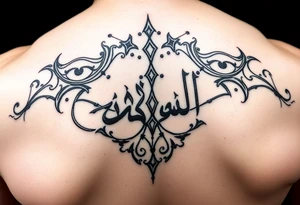arabic style tattoo tattoo idea