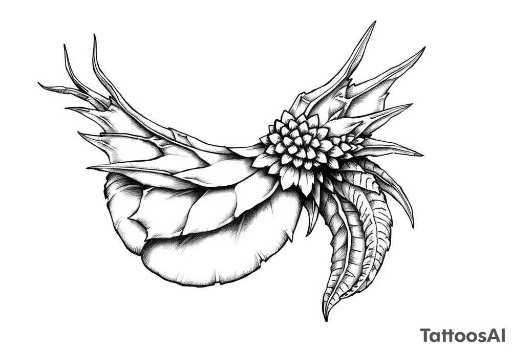 Eine Haselnuss mit Blatt tattoo idea