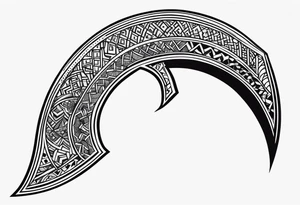 Arabian Scimitar tattoo idea