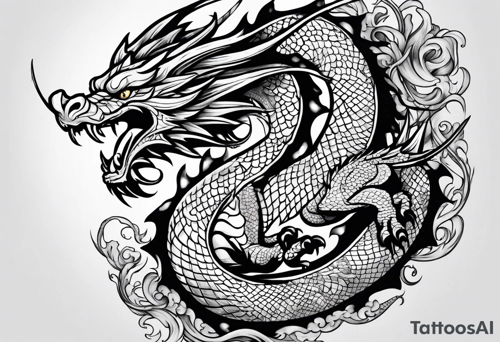 Dragon tattoo idea