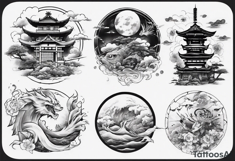 Japanese spiritual tattoo idea