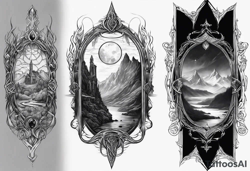 Lord of the rings forearm tattoo idea