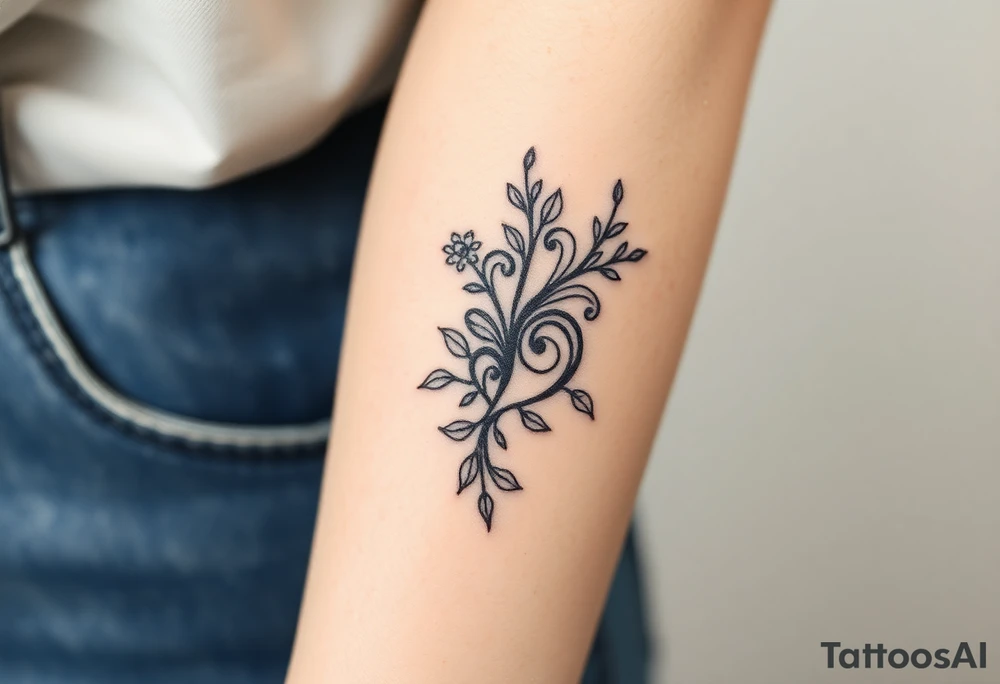 Large tooled leather tattoo idea