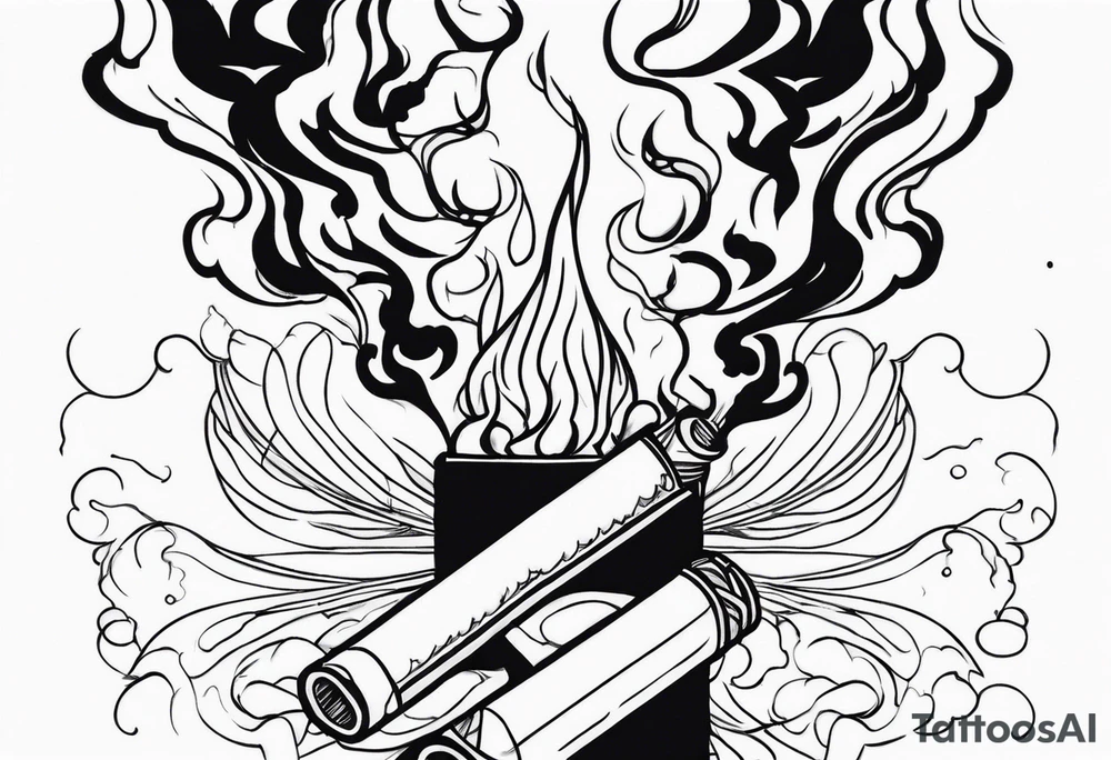 Draw me black smoke coming out of a cigarette tattoo idea Draw me black smoke coming out of a cigarette tattoo idea