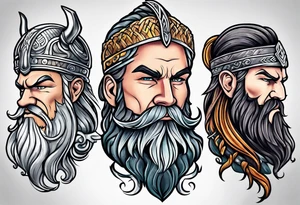 northern viking style tattoo idea
