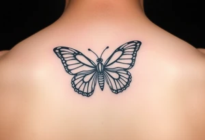 aries sign turned into a butterfly with terri and justo incorporated tattoo idea