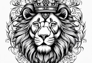 lion on fire tattoo idea