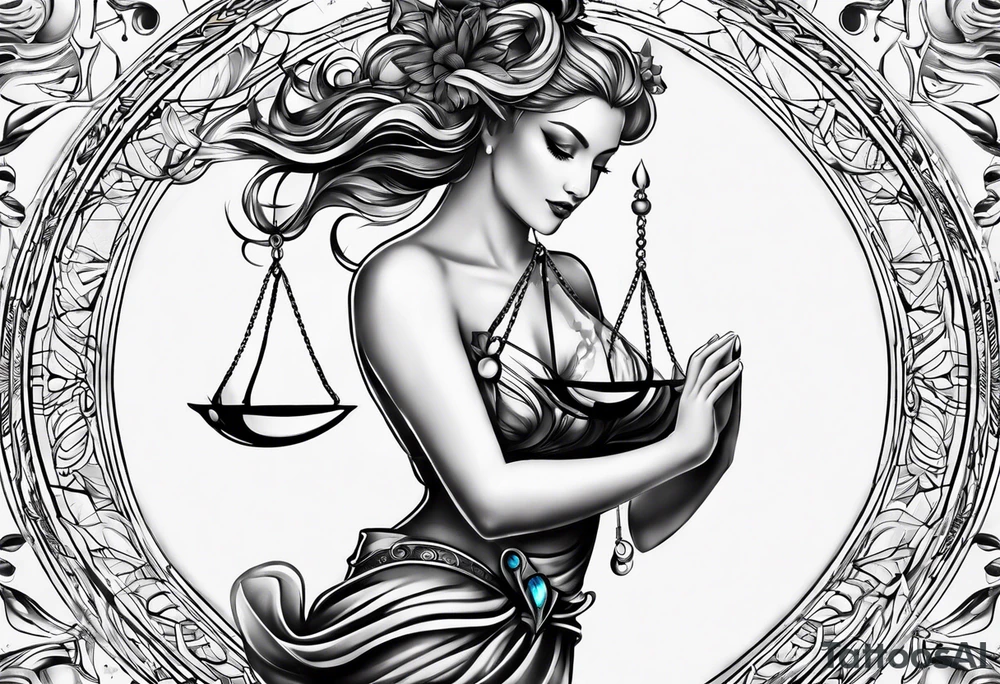 libra tattoo idea