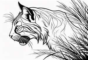 Bobcat huntig tattoo idea