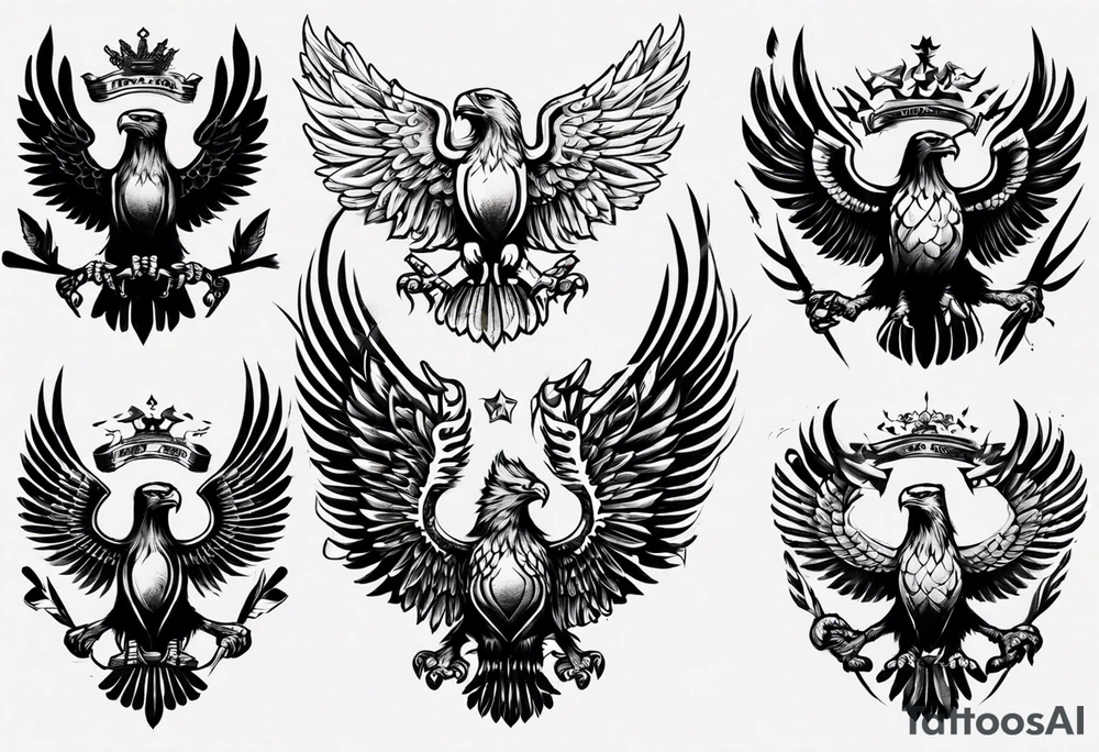 russian eagle tattoo idea