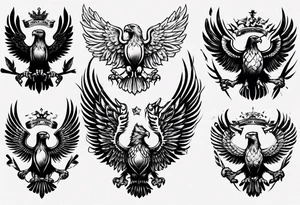 russian eagle tattoo idea