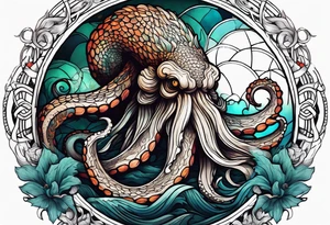 kraken tattoo idea