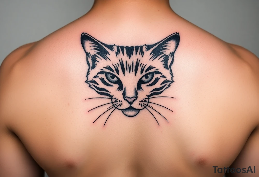 black cat tattoo idea