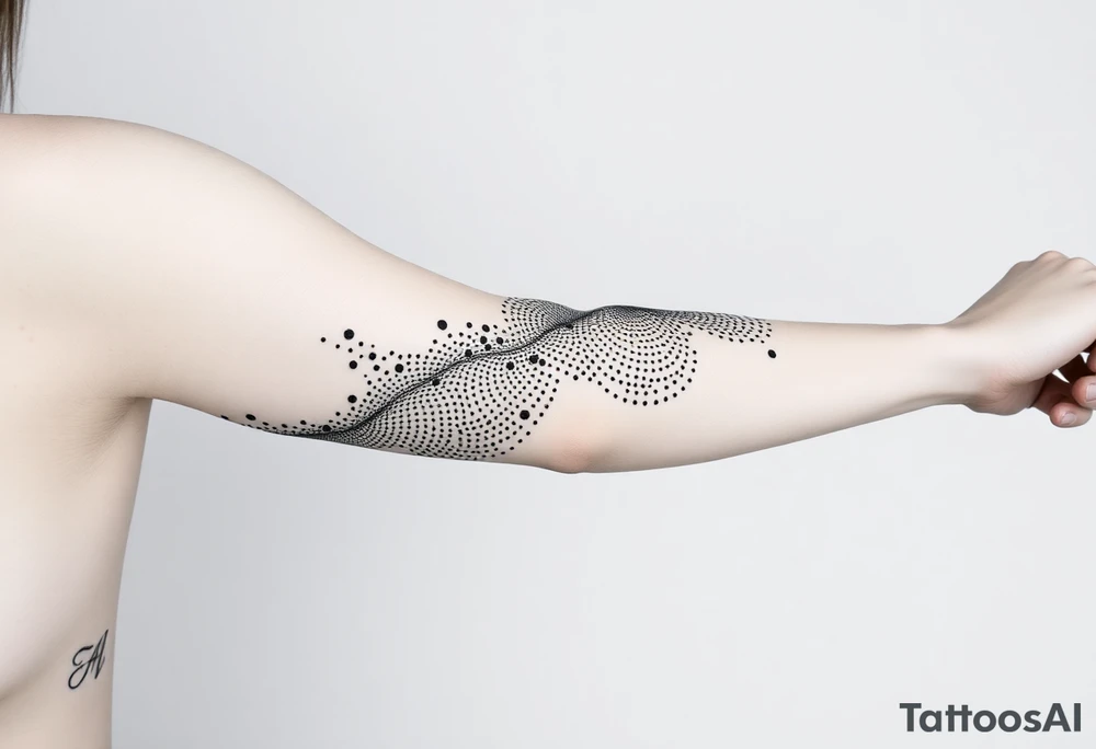 Размытые линии, мистика tattoo idea