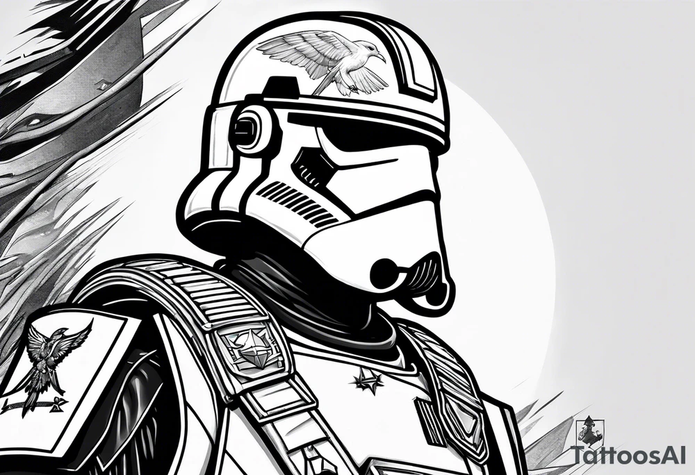 Captain Rex, Pistols drawn, Phoenix Squadron Helmet tattoo idea