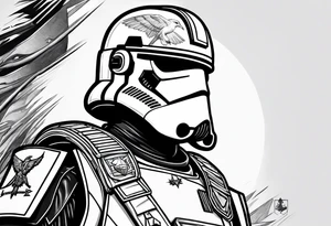 Captain Rex, Pistols drawn, Phoenix Squadron Helmet tattoo idea