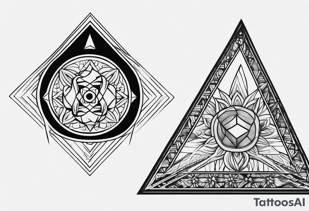 un triangulo simple sin adornos tattoo idea