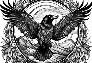 gungnir and ravens tattoo idea