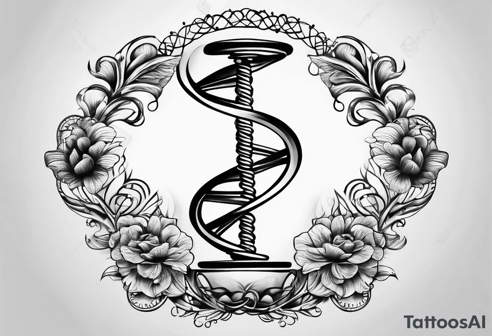 DNA strand tattoo idea