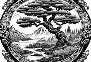 Homg Kong semester abroad at CityU and some trees and the number 6 carved in one tree tattoo idea