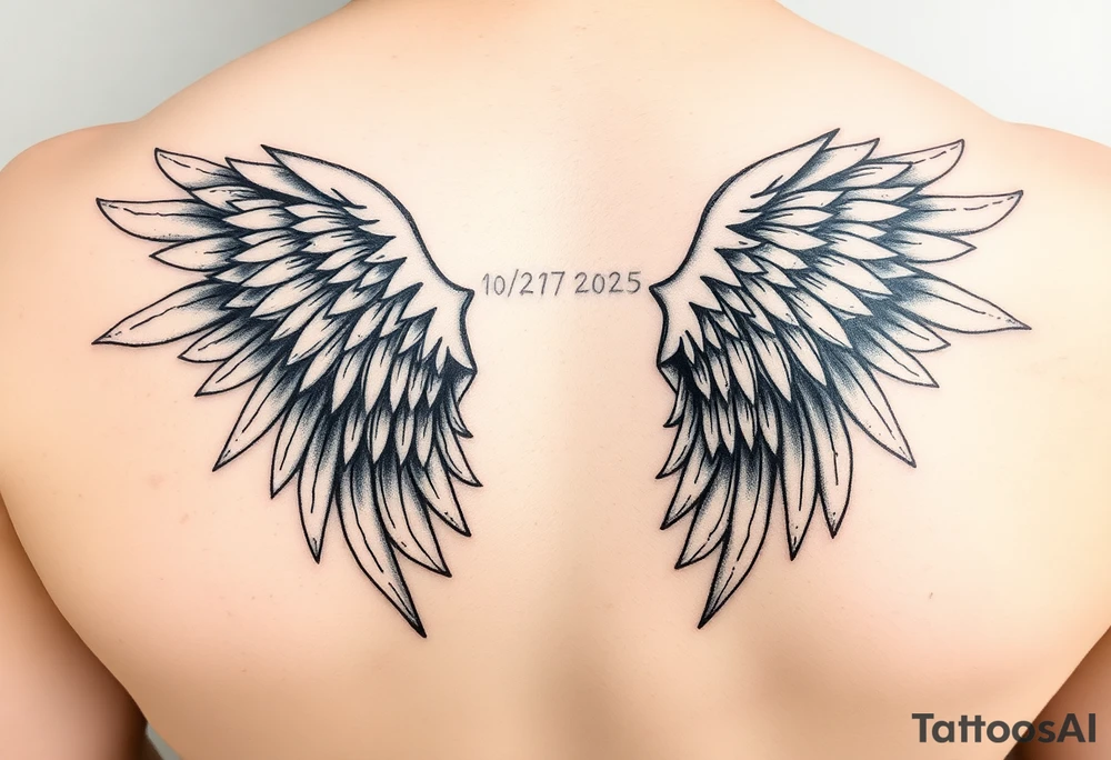 Angel wings 10/27/2025 William tattoo idea