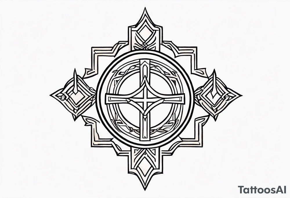 The symbol of Matthias in the bible tattoo idea