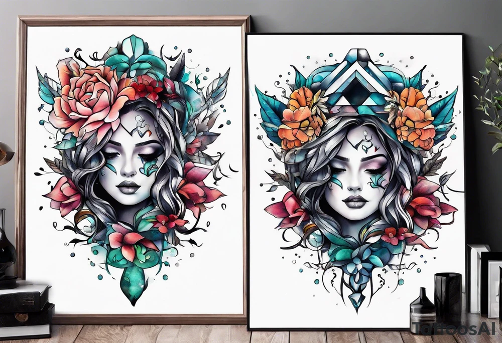 Mental health journey tattoo idea