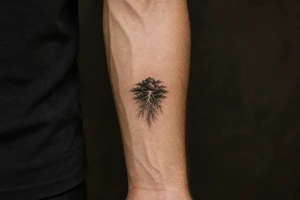 realistic lightning storm tattoo idea