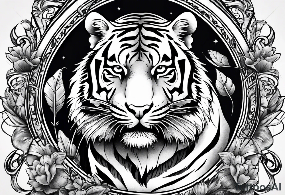 Ratte auf Tiger tattoo idea