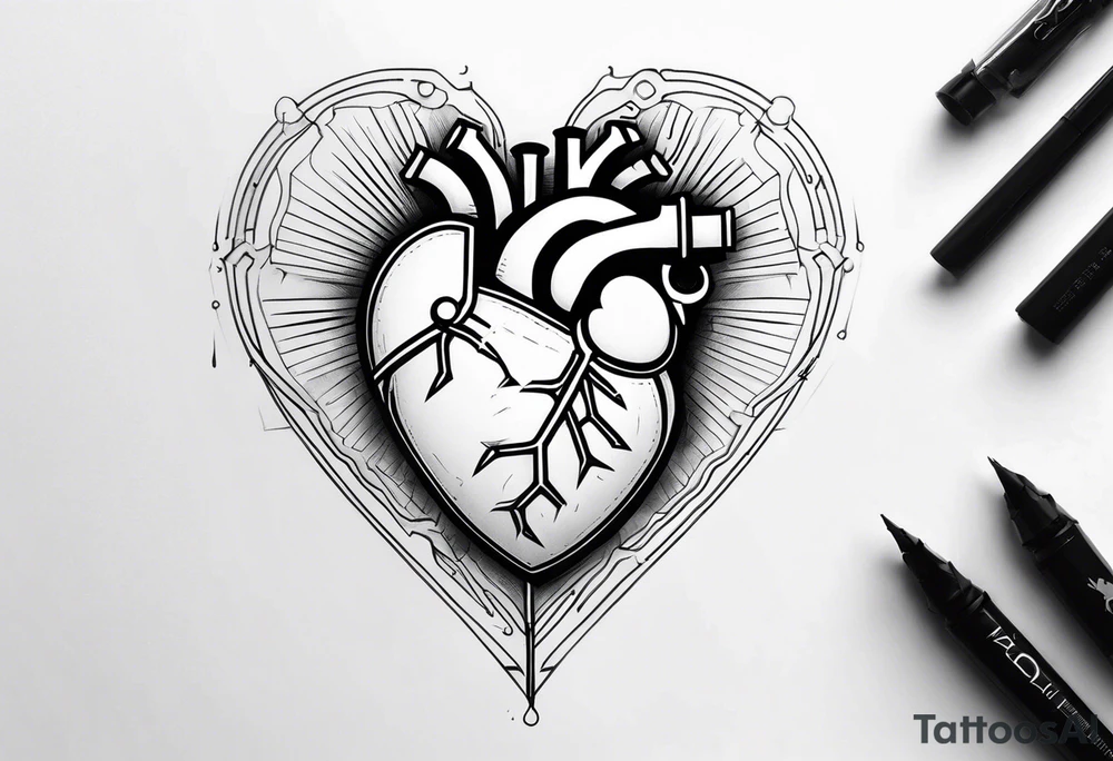 Mechanical Heart tattoo idea