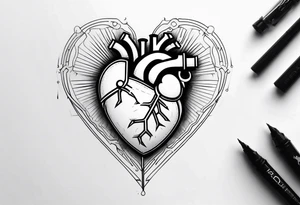 Mechanical Heart tattoo idea