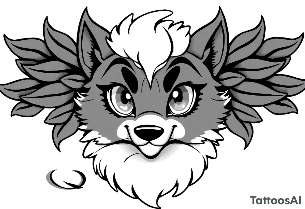 furry cartoon fursona ANTHROPOMORPHIC HUMAN tattoo idea