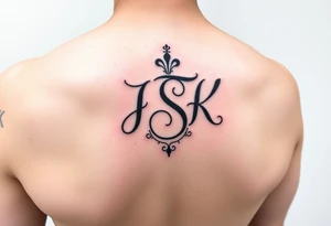 small simple tatto represnting family, put their intials intertwined in it: HSK, JSK, SMK, RAK tattoo idea