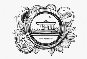 Clothes and money tattoo idea