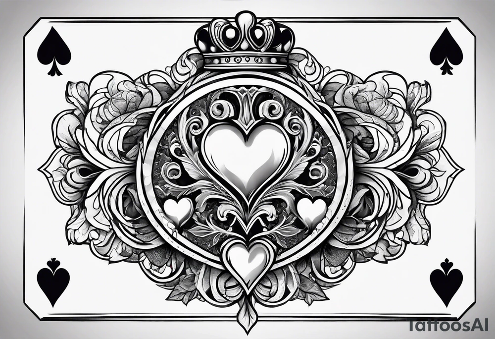 Jack of hearts card tattoo idea