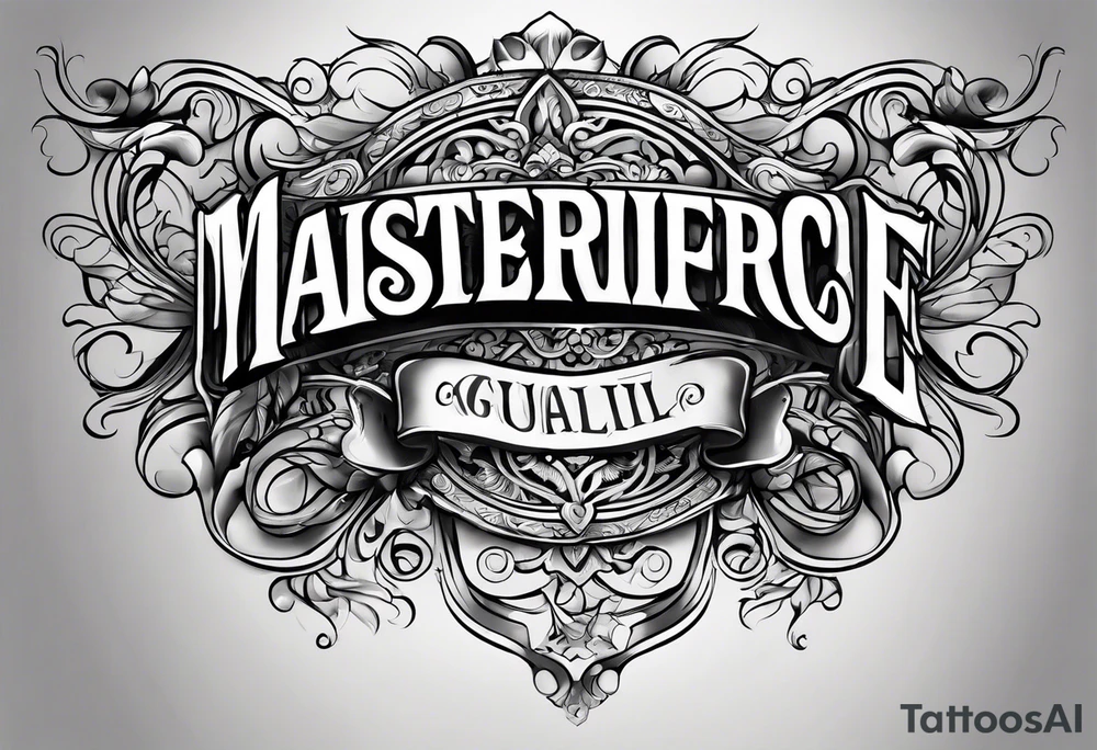 Kids names scroll arm tattoo idea