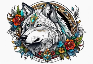 Limbo wolf for a male tattoo tattoo idea