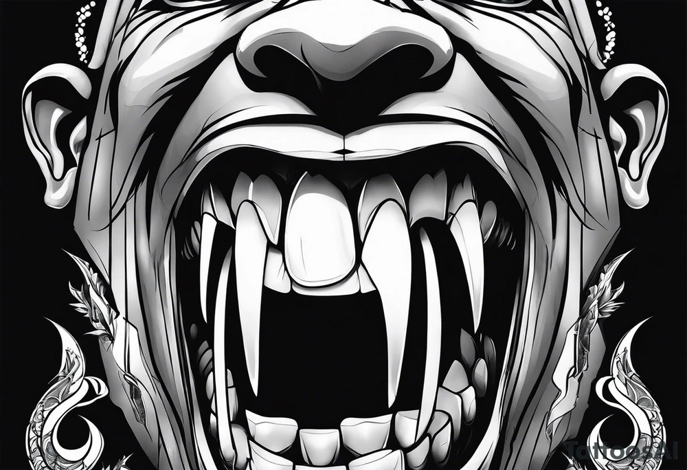 obama big teeth tattoo idea