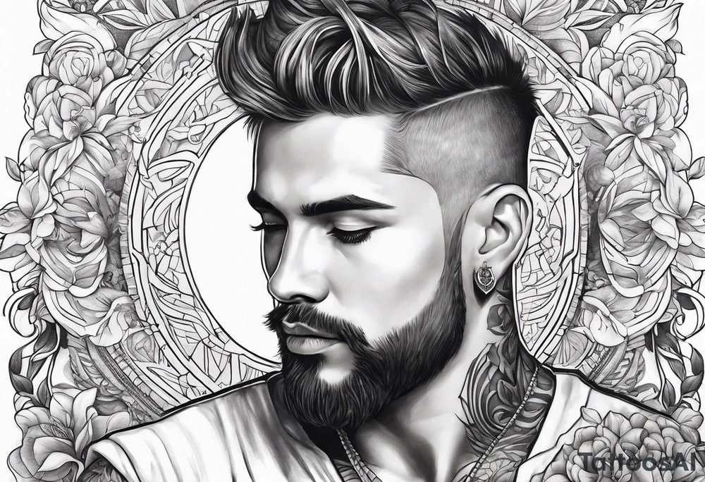 Love, source, abundance, male tattoo idea