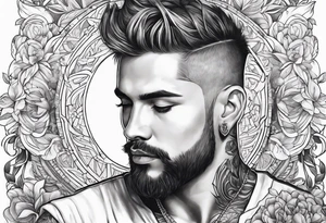 Love, source, abundance, male tattoo idea
