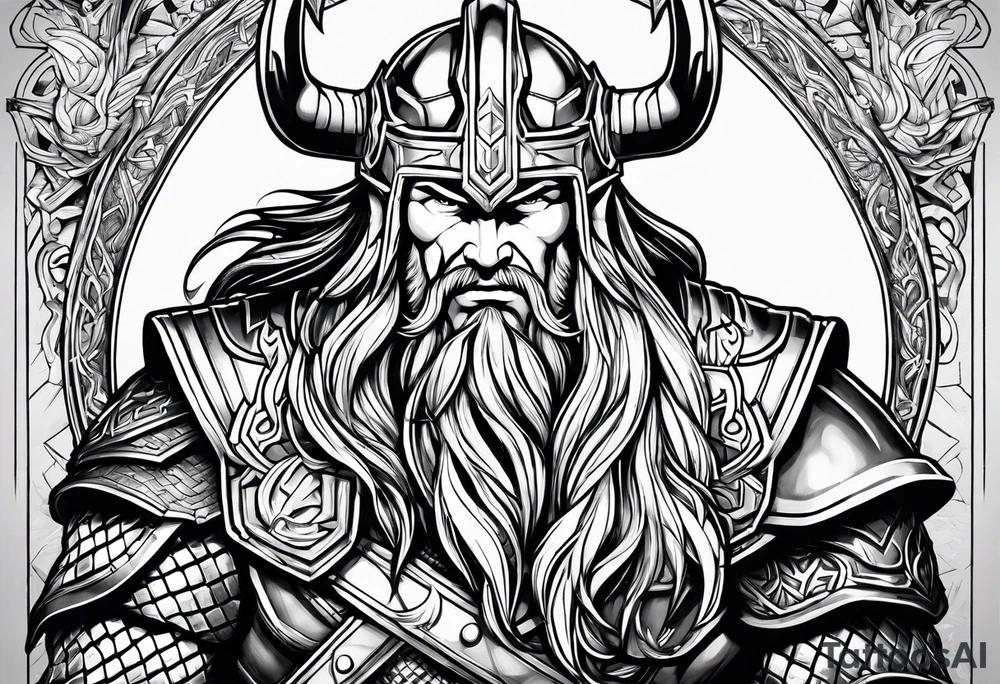 Thor im Kampf tattoo idea