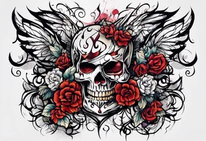 Ripped skin wound tattoo design tattoo idea