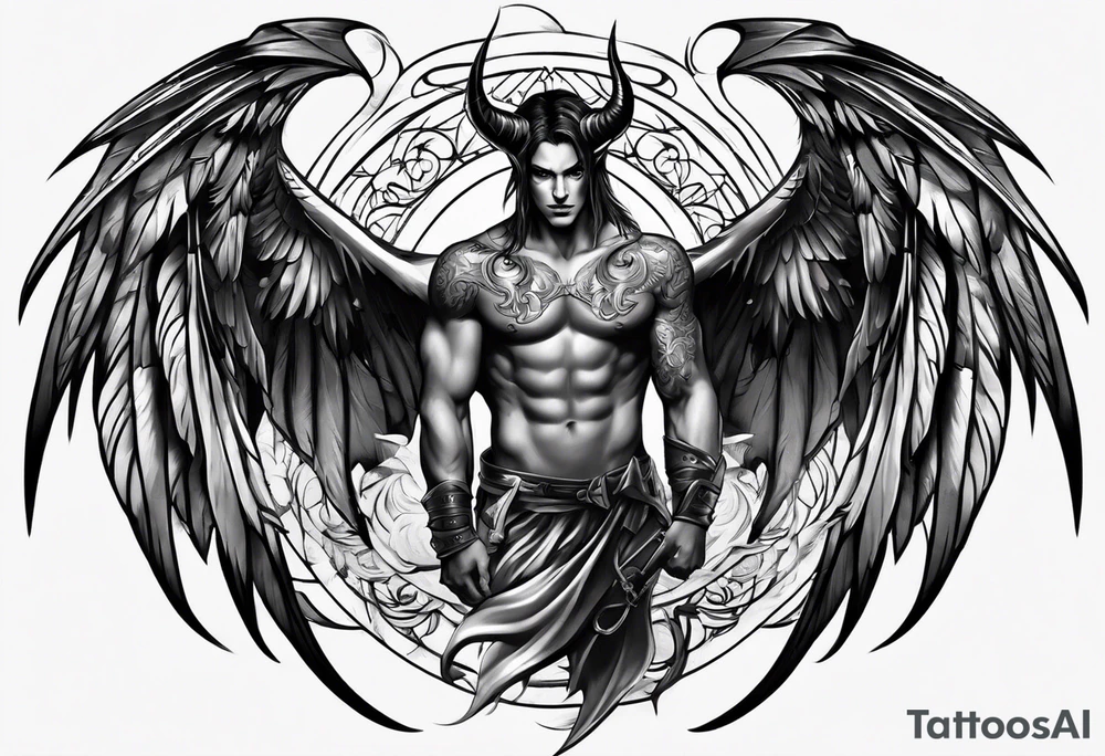 devil wing tattoo idea
