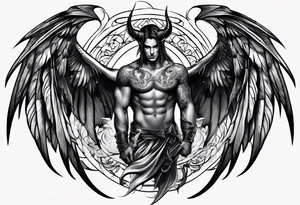 devil wing tattoo idea