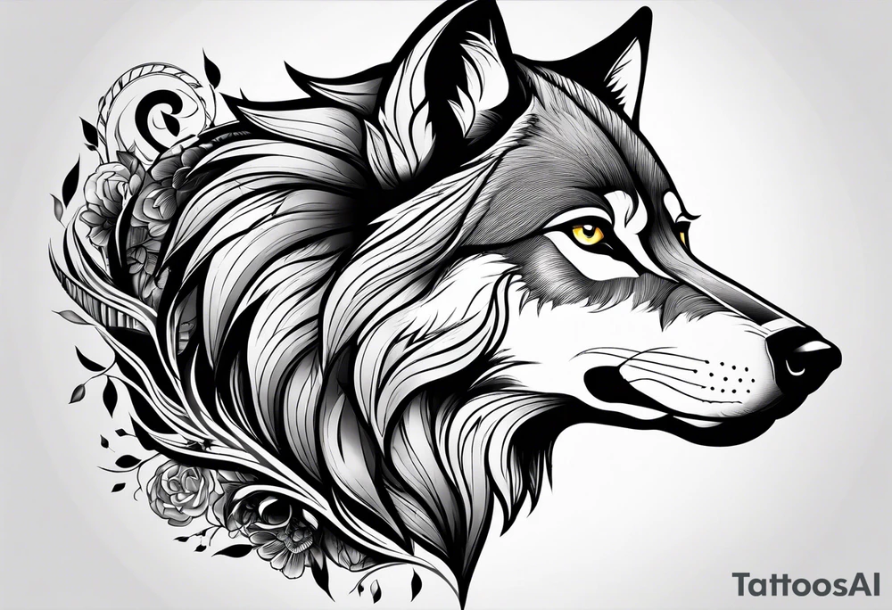 Wolf tattoos for females tattoo idea