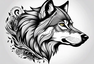 Wolf tattoos for females tattoo idea