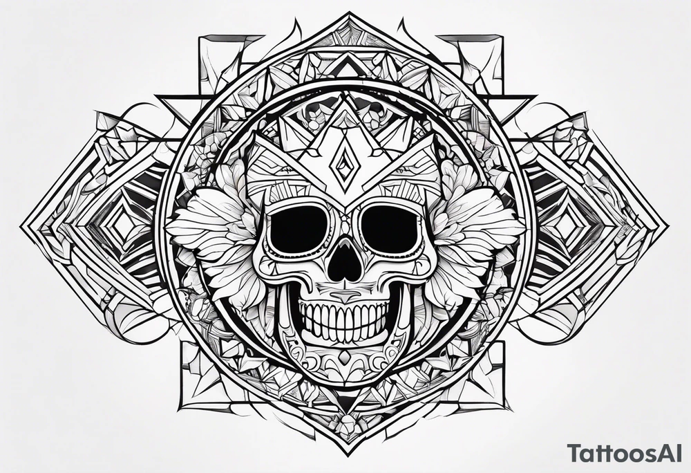 Мейнкун с узором на голове tattoo idea