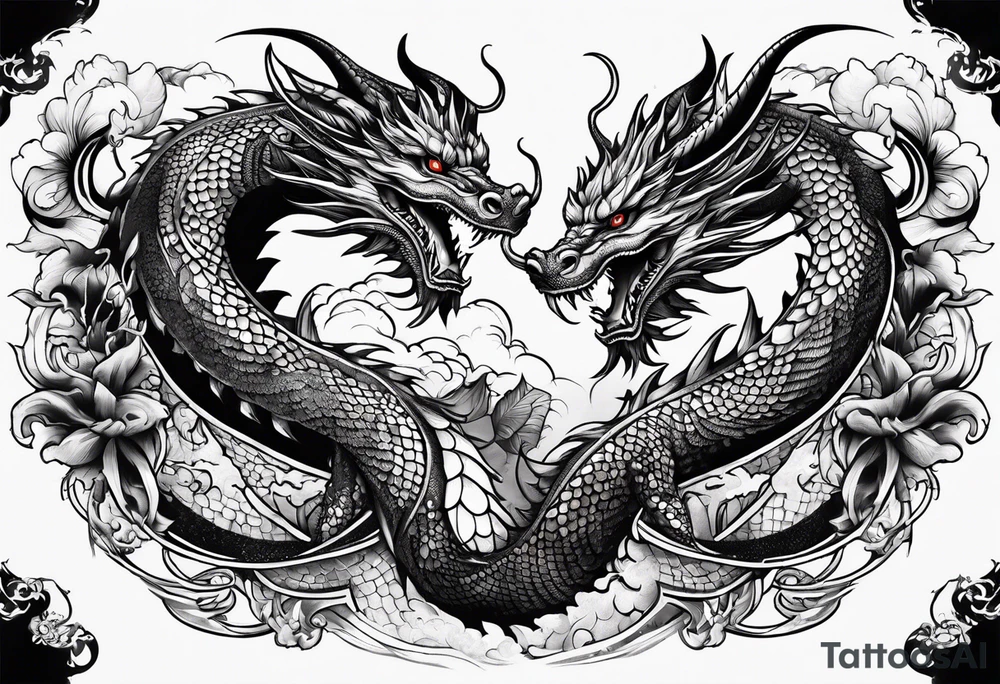 dragons tattoo idea